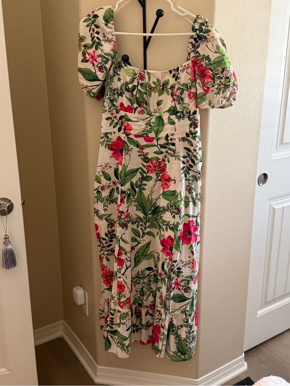 London Times boho floral maxi dress EUC
